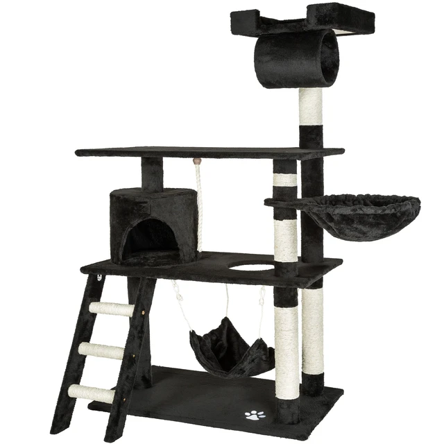 Gato preto marcel scratcher-scratcher árvore para gatos, parque de jogos de  gato com colunas de sisal, brinquedo de gato com vasos, móveis de gato