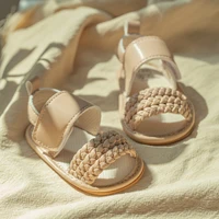 Summer Classic Baby Sandals Solid Colour Anti-slip Rubber Sole Baby Girl Soft Casual Shoes Newborn Toddler Bed Shoes 0-18M 3