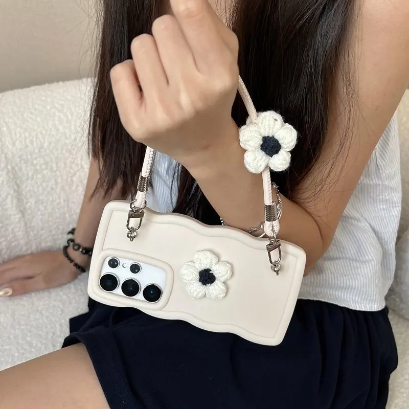 Furry Flower Rope Candy Wave Soft Phone Case