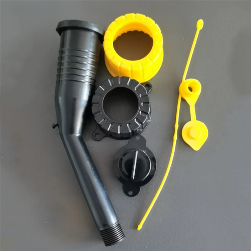 ABHI-Gas Tank Nozzle Kit, Leak-Proof Corner Nozzle Gasket, Filter Vent Cover Drill Bit, Oil Guide Tube, Oil Barrel