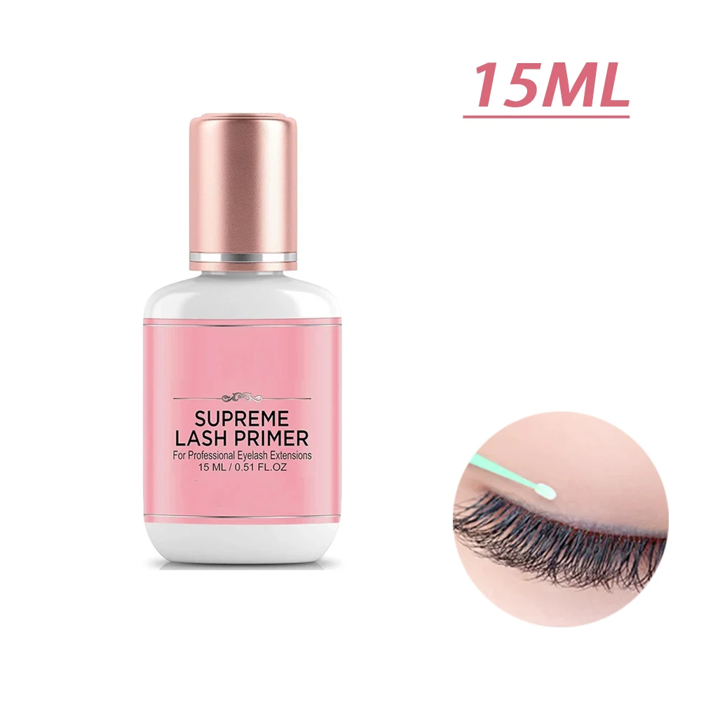 

15ml Eyelash Glue Primer For Lash Extension Strength Glue Adhesive Bonding False Eyelashes Long Lasting Fixing Agent Glue Tools