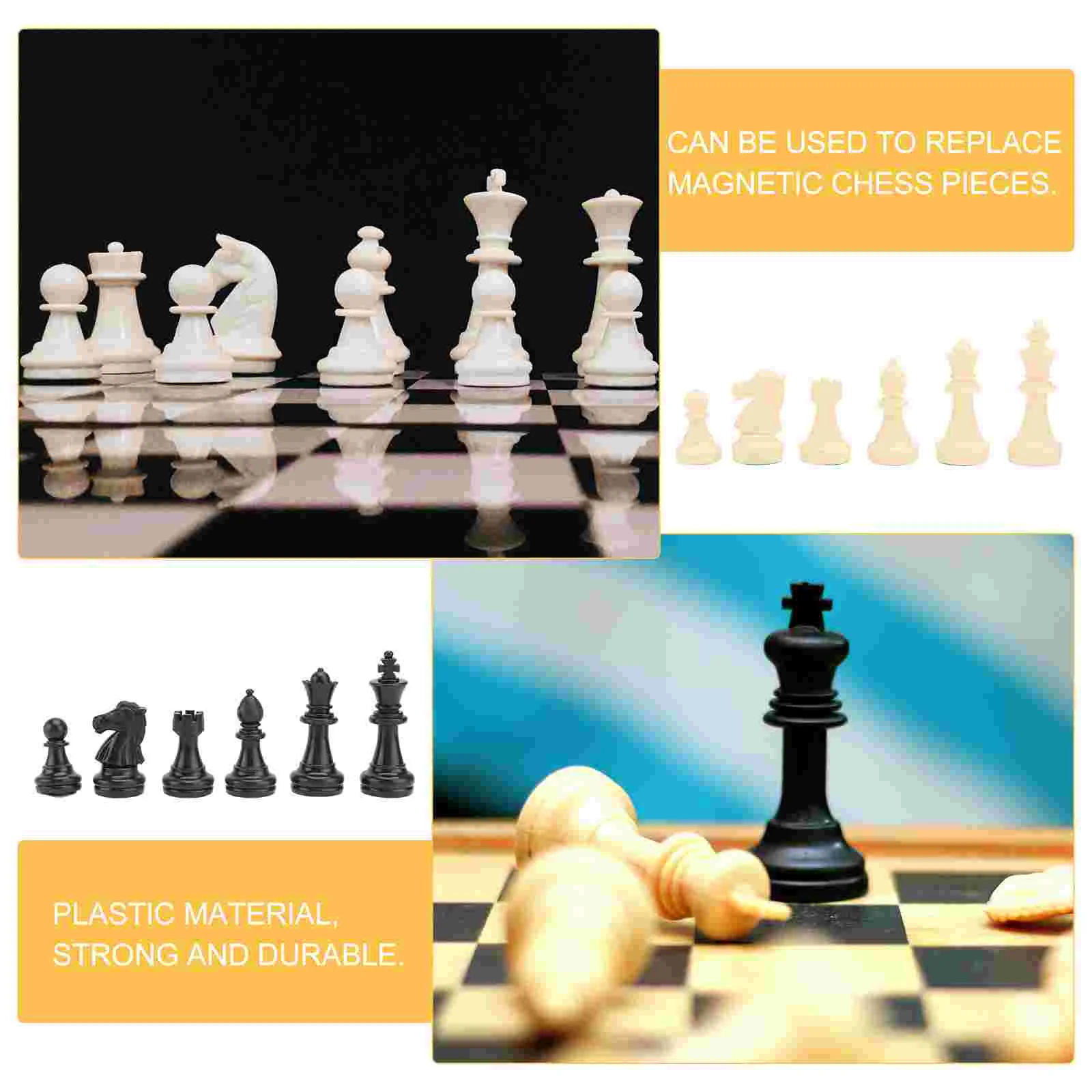 32 Pcs Accessories Pieces Parent-child Plastic Board Game Supply
