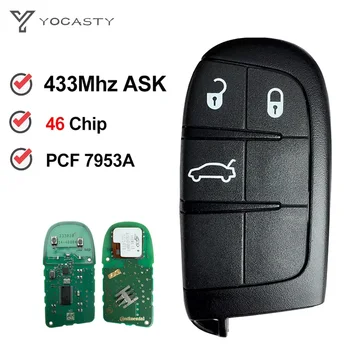 YOCASTY Chiave Smart Car originale per Fiat Ottimo 500L Fiat Freemont europeo 3 pulsanti 433 MHz 46 Chip FCC: M3N-40821302
