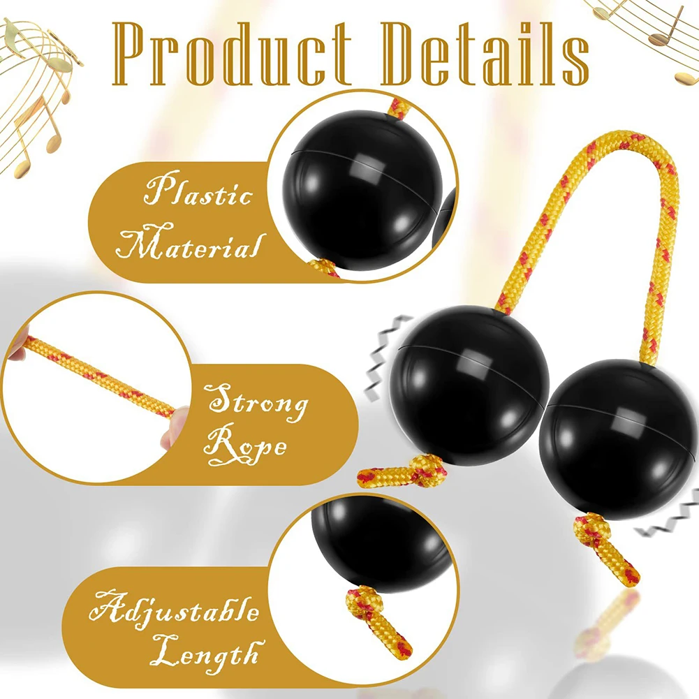 2pcs Kashaka Rhythmic Balls Portable Rhythmic Shaker Single Hand Percussion Instruments For Kid Adults Beginners egg shakers african shaker set