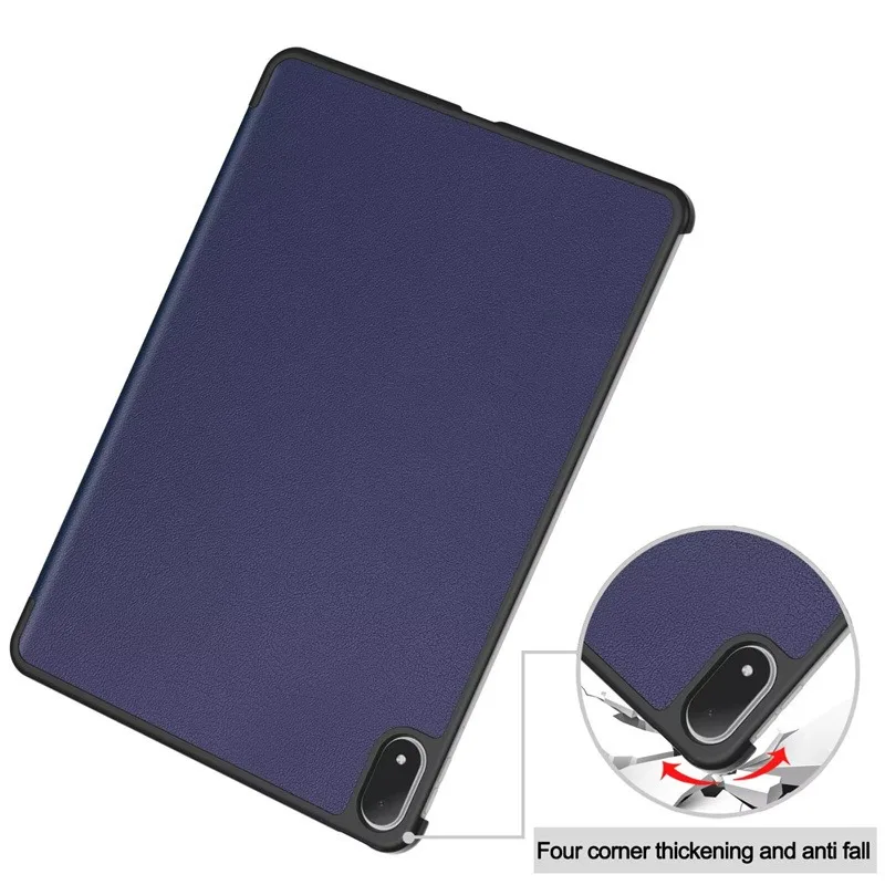Tri-folding PU Leather Hard Stand Smart Cover, 13.2-inch