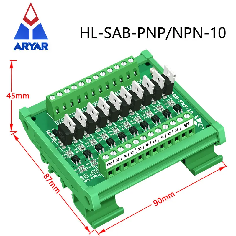 3X 16 Voies PLC Amplificateur Carte d'Isolement Transistor Carte de