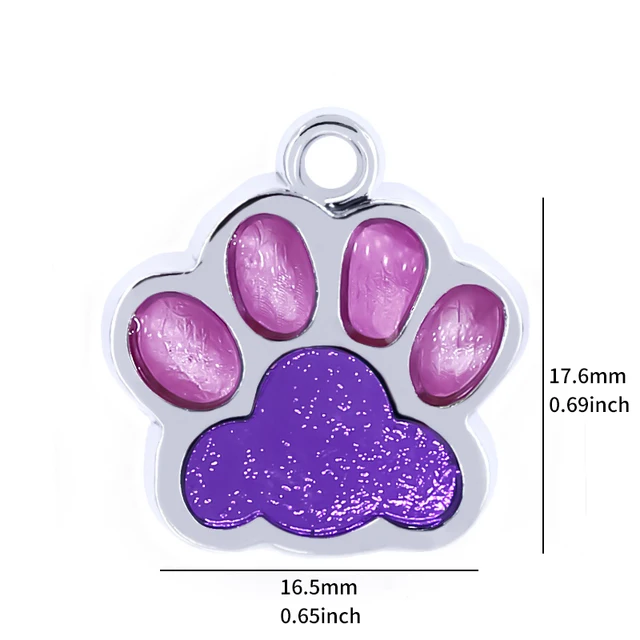 Personalized Engraving Pet Cat Name Tags Customized Dog ID Tag Collar Accessories Nameplate Anti-lost Pendant Metal Keyring New M Size 08