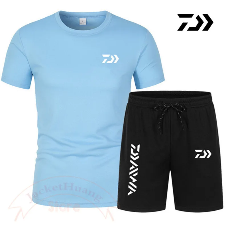 2023 Summer Daiwa Fishing Clothing Short Sleeve Set Hiking Camping Sport  Wear Quick Drying Cycling Jerseys Breathable Vest Men - AliExpress