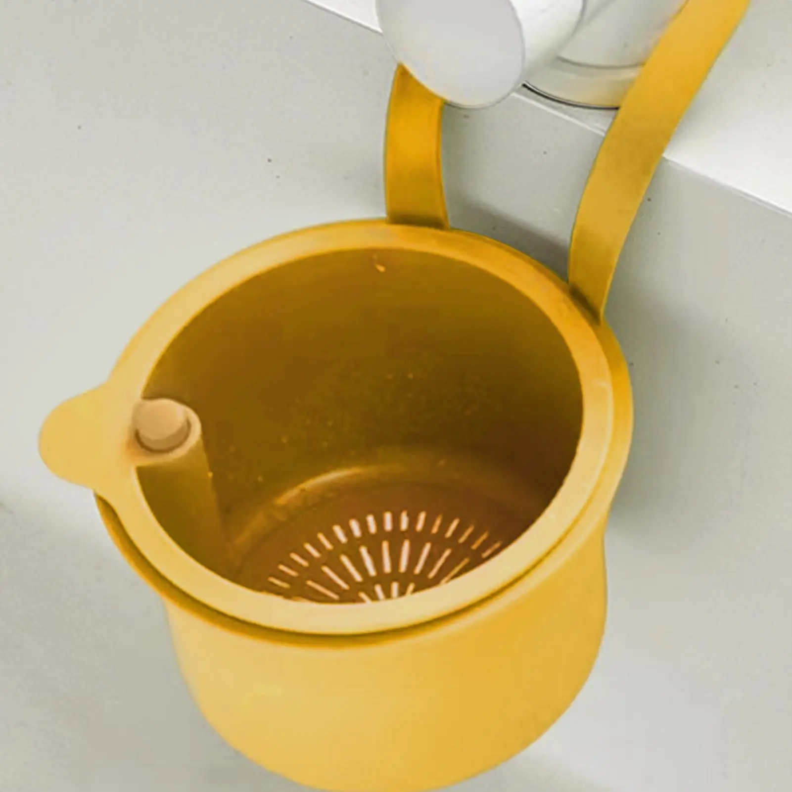 Sink drain basket can be hung kitchen sink separation residue filter basket fruit washing filter basket faucet hanging  basket