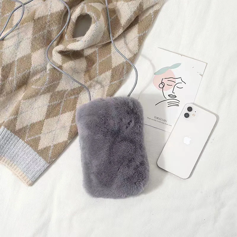 Women Handbags Fashion Plush Shoulder Bags Large Capacity Crossbody Bags for Women Phone Purse Small Flap For Autumn and Winter 2