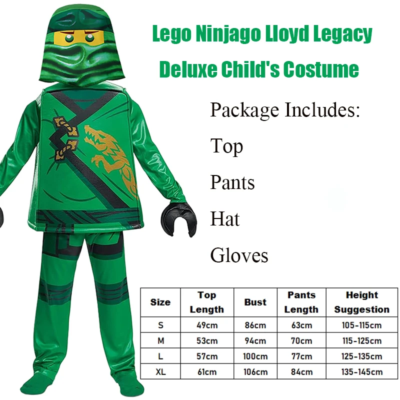 thumbnail image 1 of 2024 Recién llegado, disfraz de guerrero oculto para chico y niño, disfraz de Kai, disfraz de Ninja Lloyd para Halloween para niños, 1 of 5
