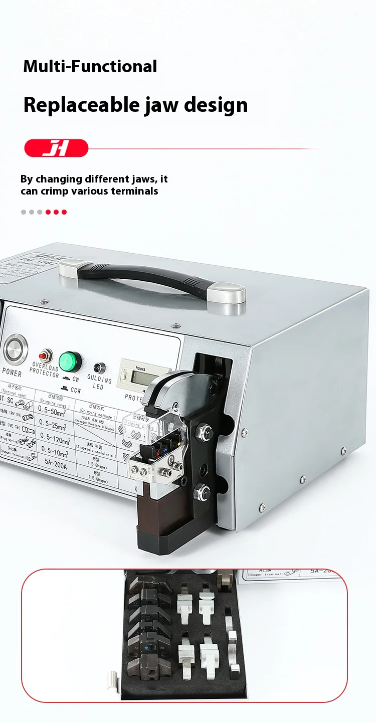 EM -50B2 Large Square Electric Crimping Machine with Free Dies for 70mm² Hydra