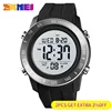 SKMEI 1524 For Mens Waterproof Chrono Count Down Male Hour montre homme Big Dial Sport Men Watch 2 Time LED Digital Wristwatches 2