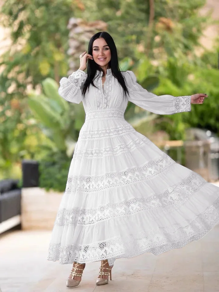 Elegant long dress european style