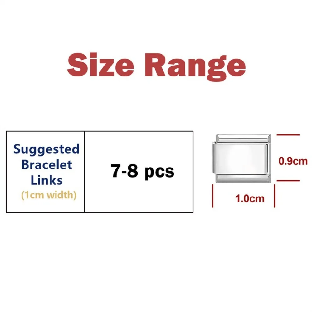 9mm Italian Modular Bracelet Stainless Steel Modular Design Dog Charm Connector Links Beads DIY Jewelry Personalized Gift