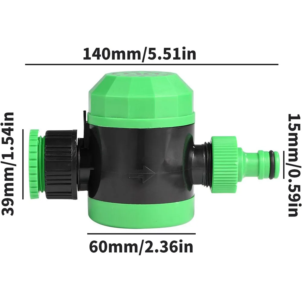 Garden Hose Timer, Automatic Irrigation System Controller, No Batteries Needed, 120 Minutes Outdoor Garden Watering Controller - 6