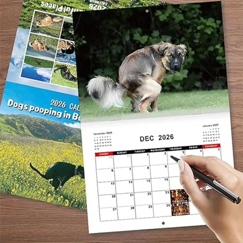 A Calendar with Important Annotations and Interesting Gift Space, Suitable for Convenient Home Decoration for Dog Lovers
