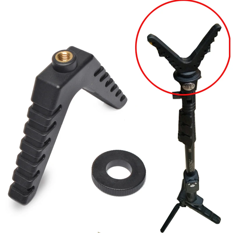 Tactical Vshaped Gun Rest Rifle Shooting Rack M6x1.0 Threads Top Mount