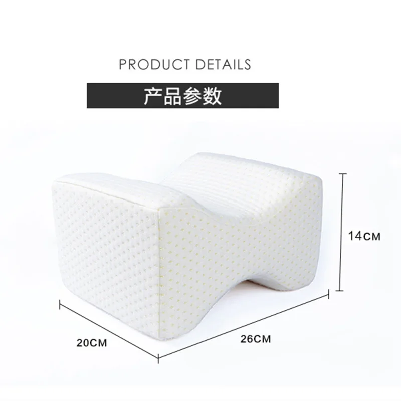 Description Picture 2 of itemMemory Foam Knee Pillow Back Support Align Spine Pregnancy Body Pillows for Side Sleepers for Orthopedic Sciatica Back Leg Hip