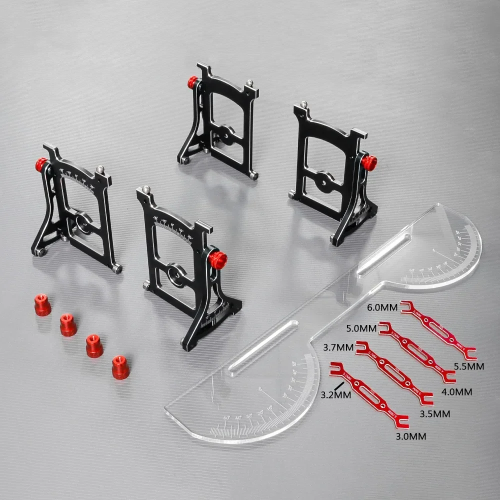 Kit ta' aġġustament RC 1/10 tal-aluminju - Għodda ta' preċiżjoni għal karozza tat-tlielaq