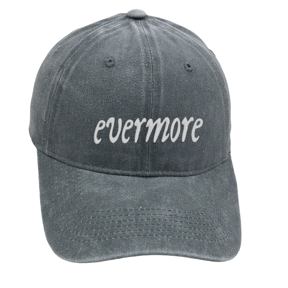 Evermore Baseball Cap Embroidery Retro Style Dad Hat Cotton Unisex Concert Hats Adjustable 4