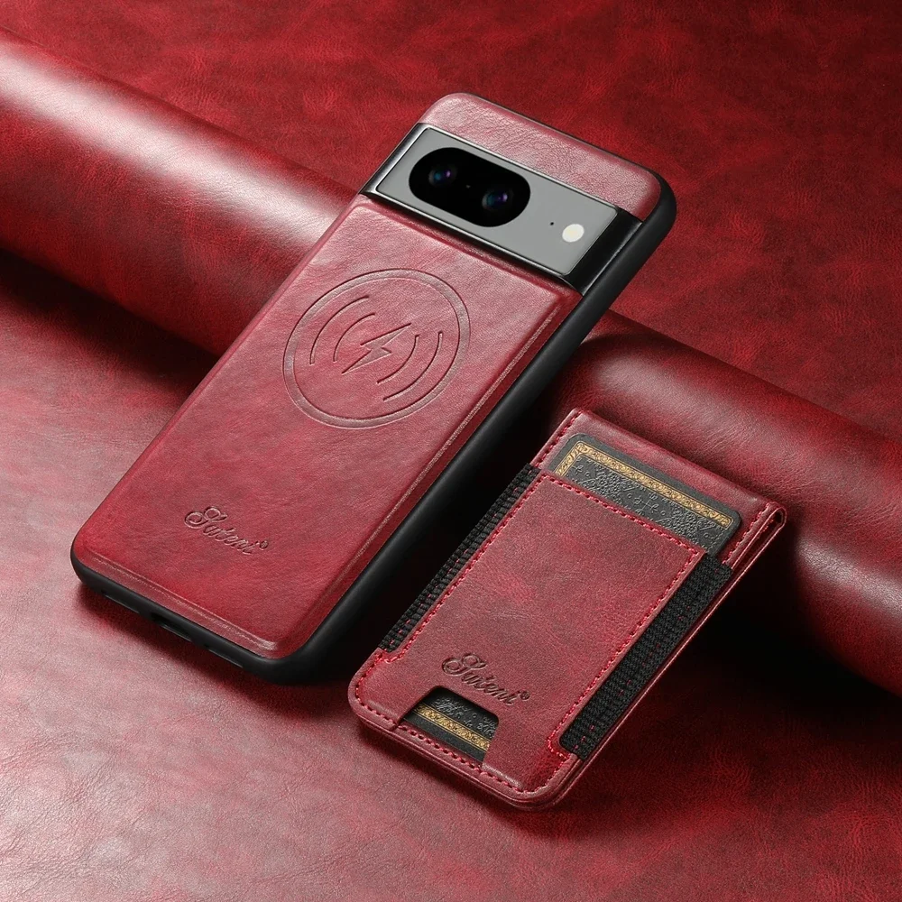 Premium Magnetic Leather Wallet Phone Case with Kickstand and Card Holder
