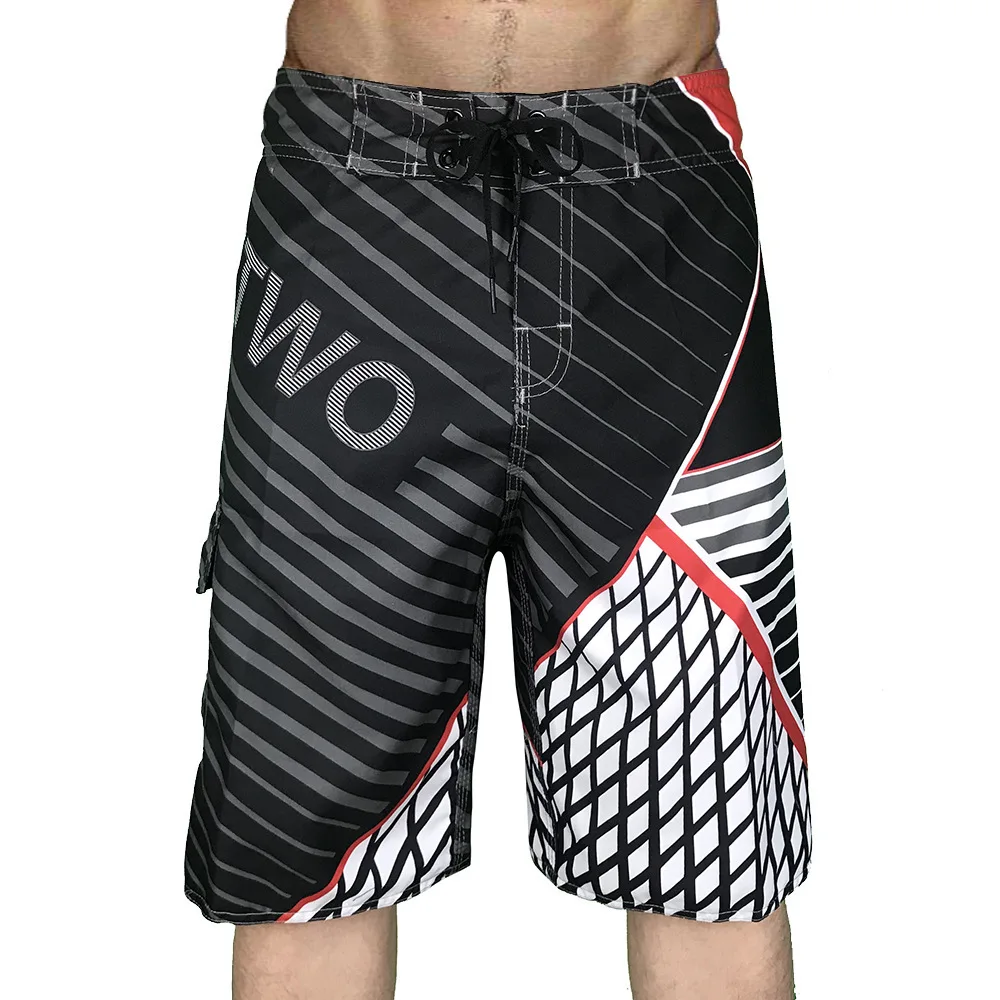 

Men's Summer Loose Size Bermuda Beach Shorts Quick-Dry Waterproof Surfboard Underwater Swimming Pant Running Fitness Trouser