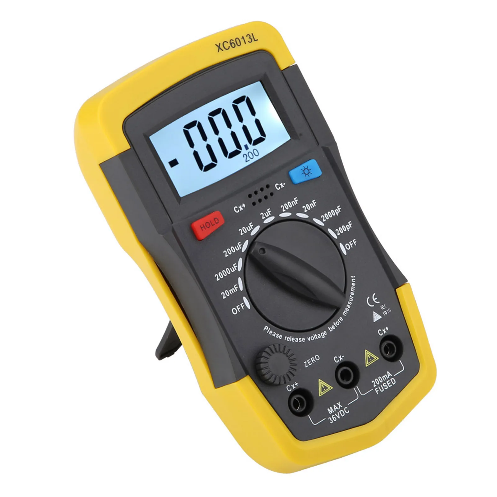 Capacitor Meter LCD Digital Capacitor Tester Capacitor Tester LCD Digital Capacitance Meter Capacitor Tester mF uF Circuit Gauge 6
