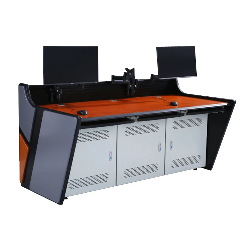 HAOYUAN Source Factory Modular Workstations Space Planning Design Command Control Center Console Desk Office Monitor Room Tables haoyuan source factory modular workstations led electric lifting office furniture desk command control center office tables