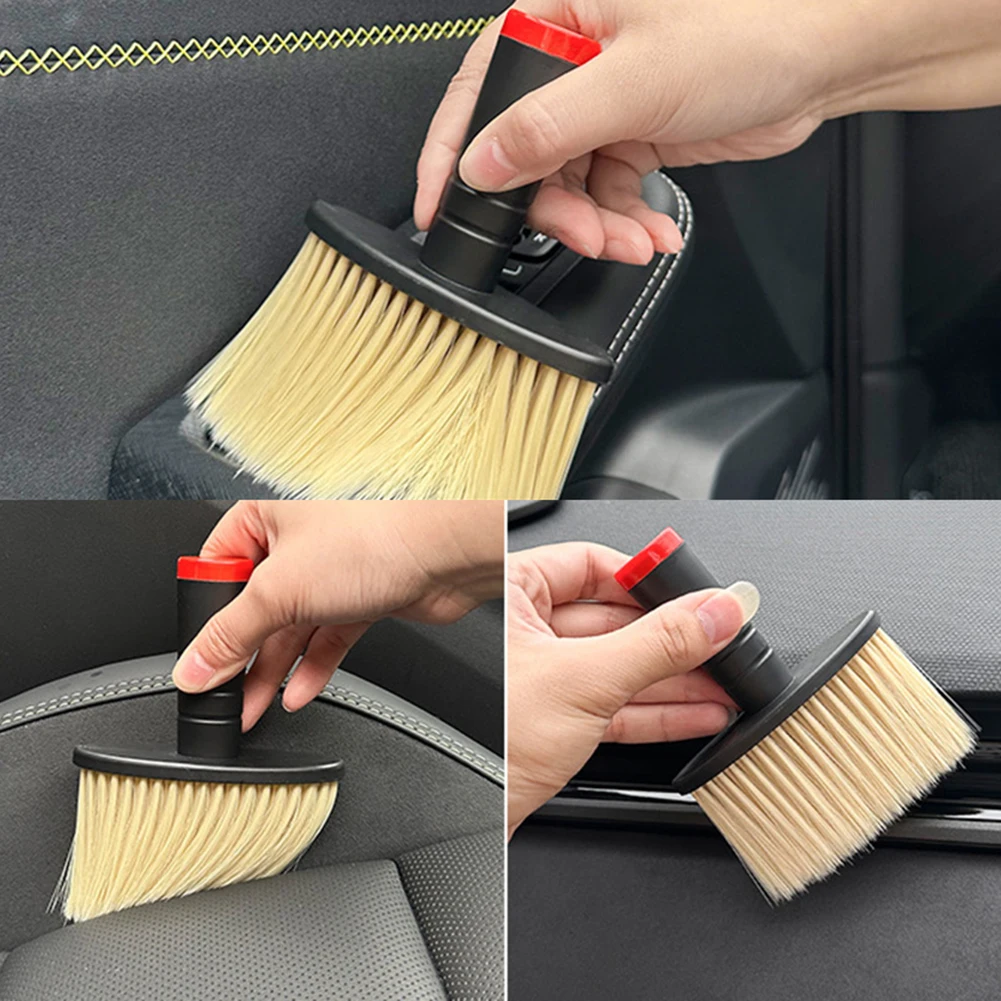 Car Detailing Brush Car Interior Cleaning Tool Air Conditioner Outlet Detailing Brush Soft Crevice Car Dash Duster Brush 4