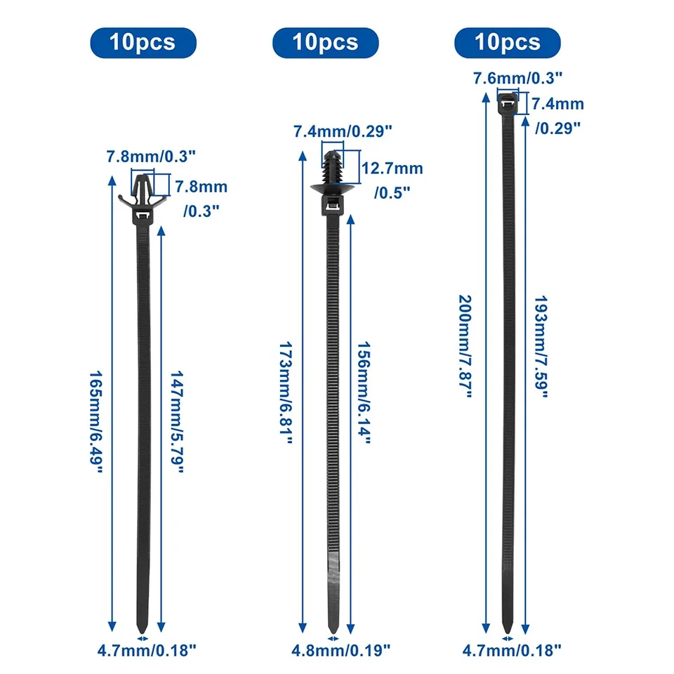 Clip Di Fissaggio Per Fascette Per Cavi Strumento Multiuso Per - Foto 8
