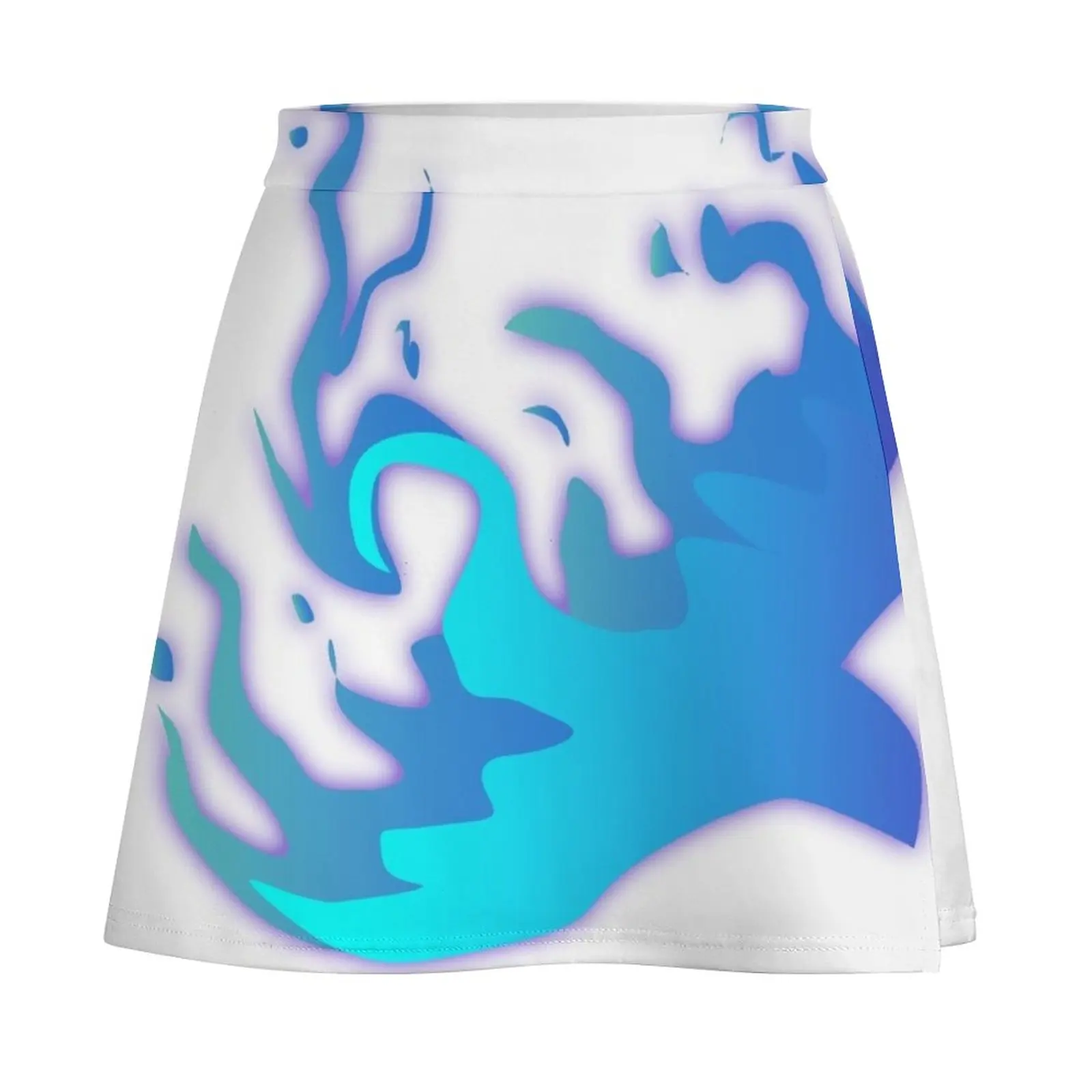 Flaming Blue Bird Mini Skirt School uniform Womens dresses