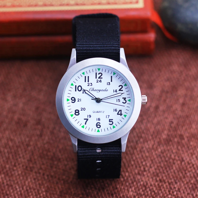 children's smart digital watches boys girls adjustable canvas 24hours quartz watches for child kids students study time supplies 2