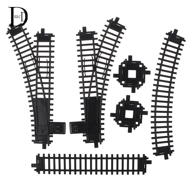 Rail Track Expansion Pack For Railway King Classical Train City Trains  Flexible Tracks Straight Curved Rails Building Block Toys - AliExpress