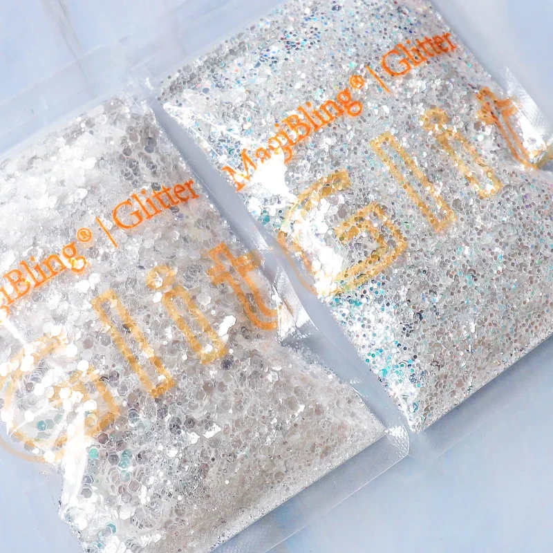 MagiBling 100g Glitter Powder Sparkly Mixed Mermaid Sequins for Salon DIY handmade Nail Art Ornament Toys Accessories s