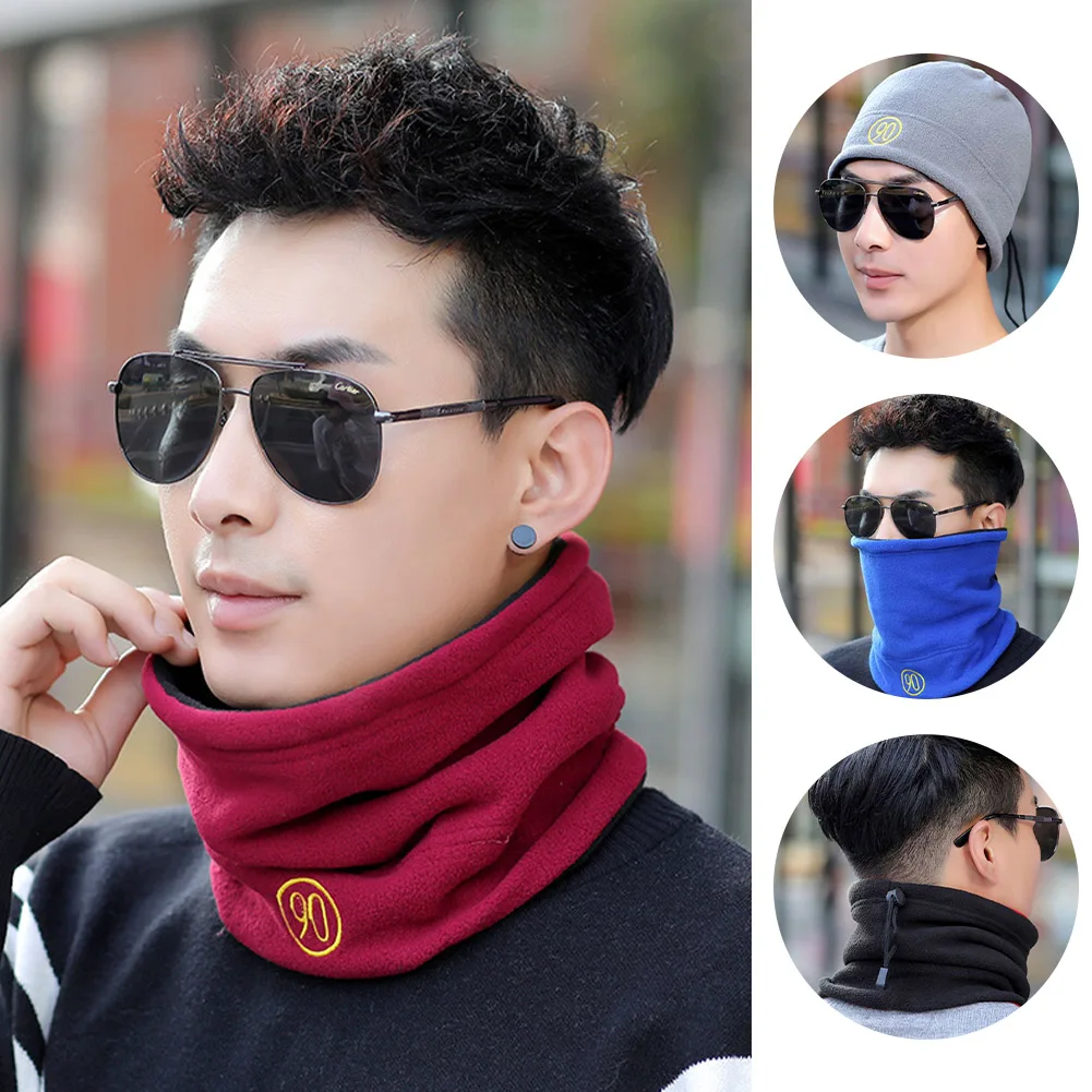 

Motorcycle Balaclavas Cycling Neck Gaiter Camping Warm Fleece Lining Windproof Ski Tube Scarf Snowboard Face for Men Women