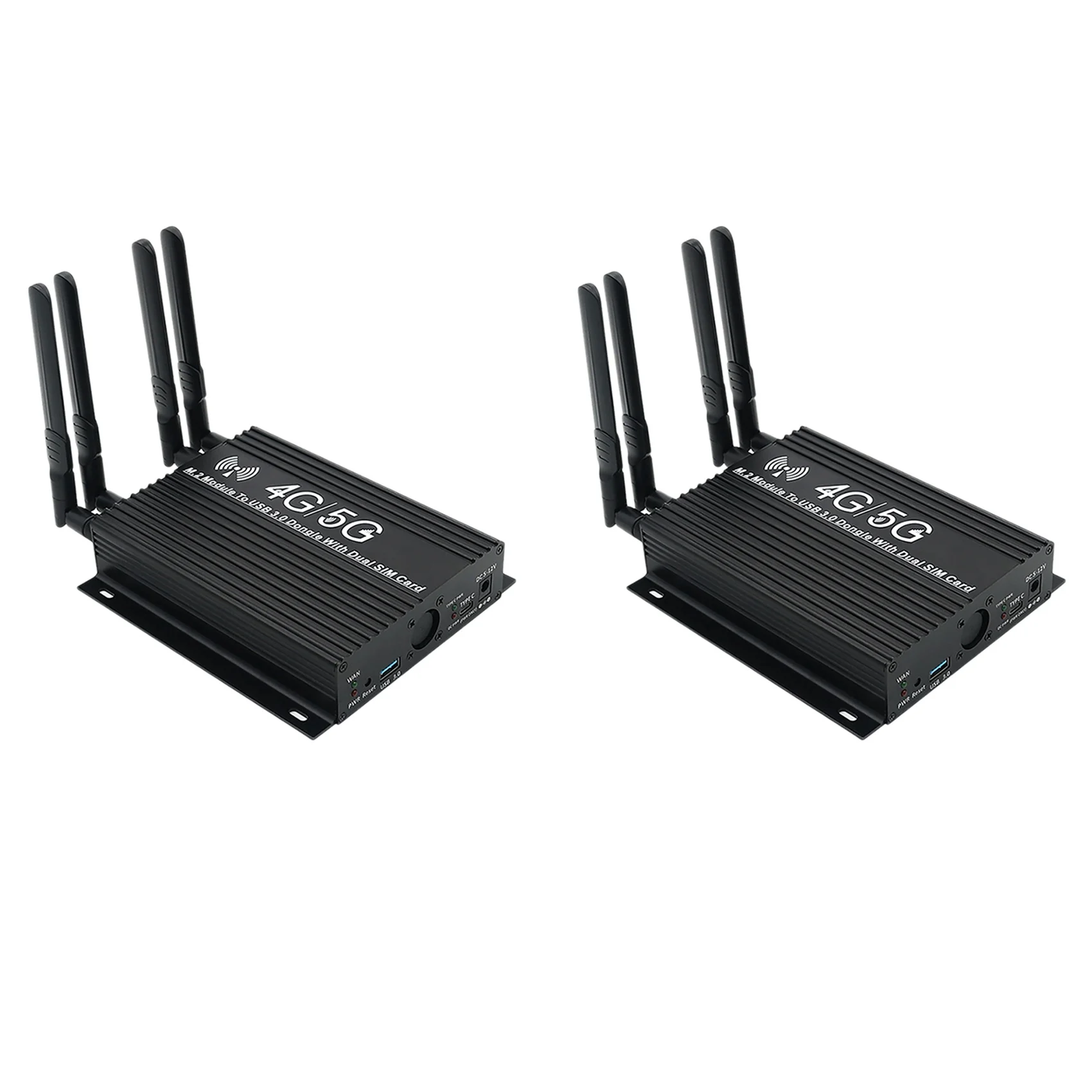 

2X NGFF(M.2) 4G/5G Module to USB 3.0 Adapter with Cooler Fan/Dual SIM Card Slot and Auxiliary Power
