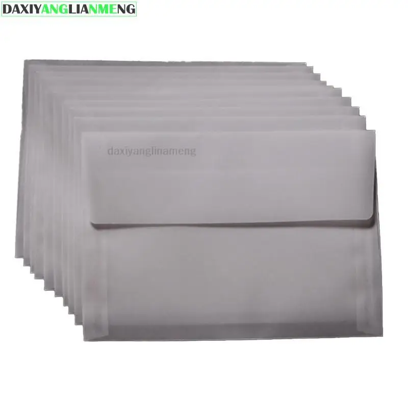 50pcs/lot 20x13cm Retro 22x14cm Translucent Envelope Diy Parchment