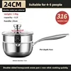 316 Stainless Steel Non-stick Induction Cookware, Thickened Composite Five-layer Steel 2