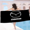 Auto Logo M-Mazda Beach Towels Shower Towel Sauna Travel Spa Microfiber Quick Dry Gym Accessories Cute Room Decor 6