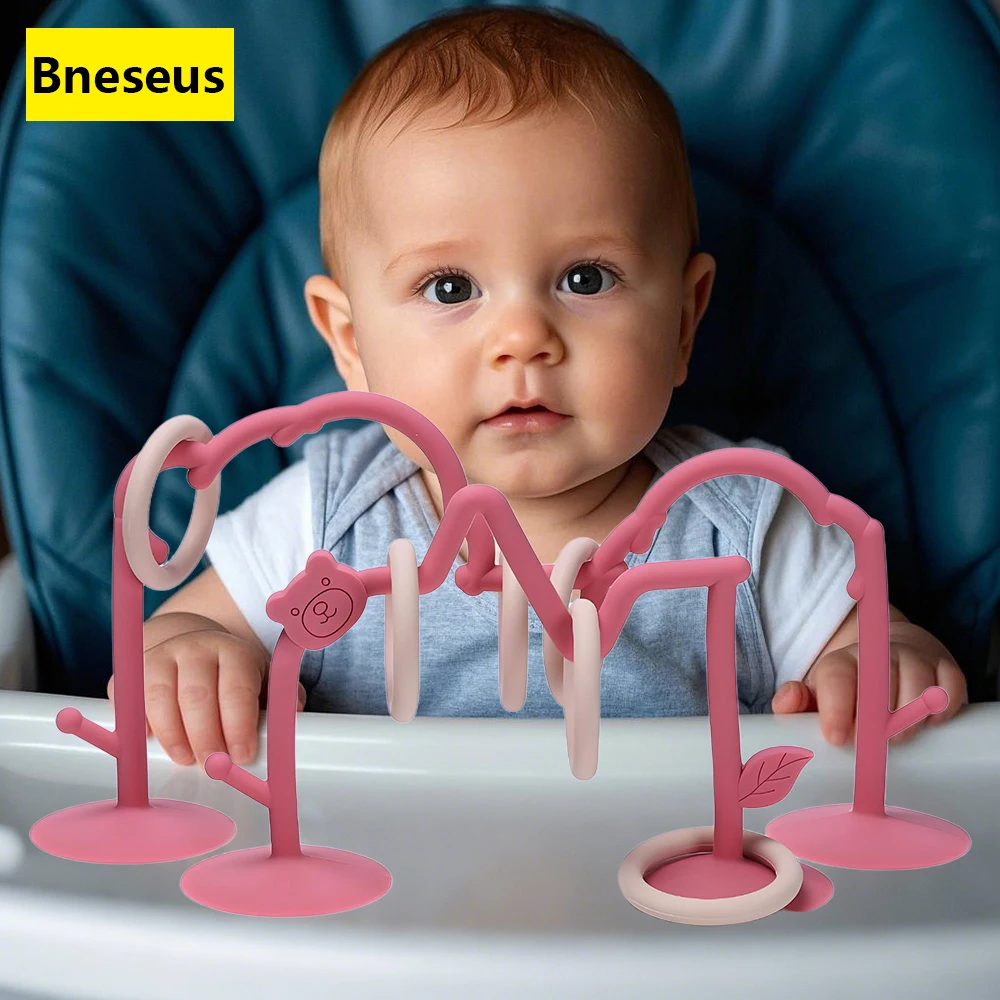 Bneseus Baby Toy Silicone Educational Toy Infant Montessori Toy Teething Track Maze Silicone Rollercoaster Bead Chain Accessorie