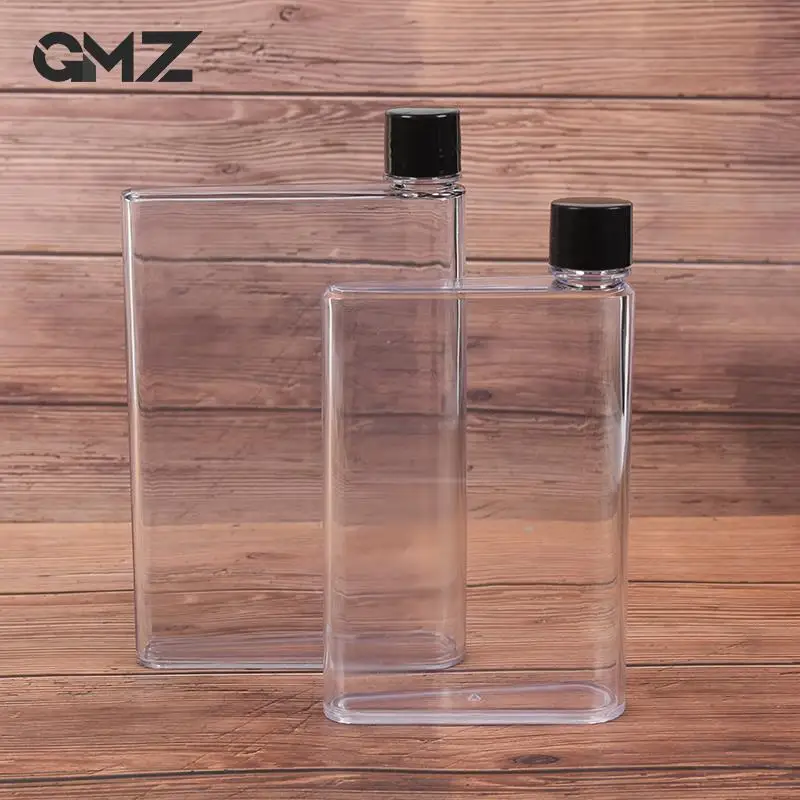 Portable Paper Pad Water Bottle 338/350ml/420ml Paper Cup Bottle Flat Water Clear Book Flat Drinks Kettle Notebook