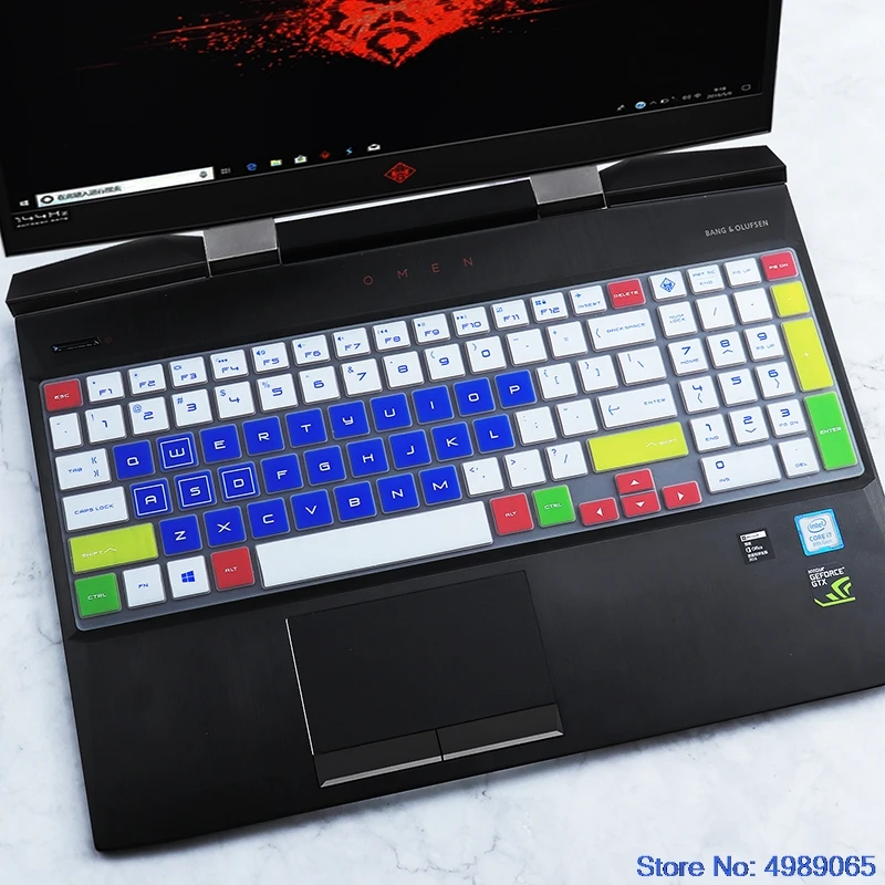 Keyboard Cover Skin For Hp Omen 15 15-Dh1011tx 15-Dh0006nt 15-Dh0015ntx 15-Dh0111tx Dh0003la 15-Dh Series 15.6'' Laptop