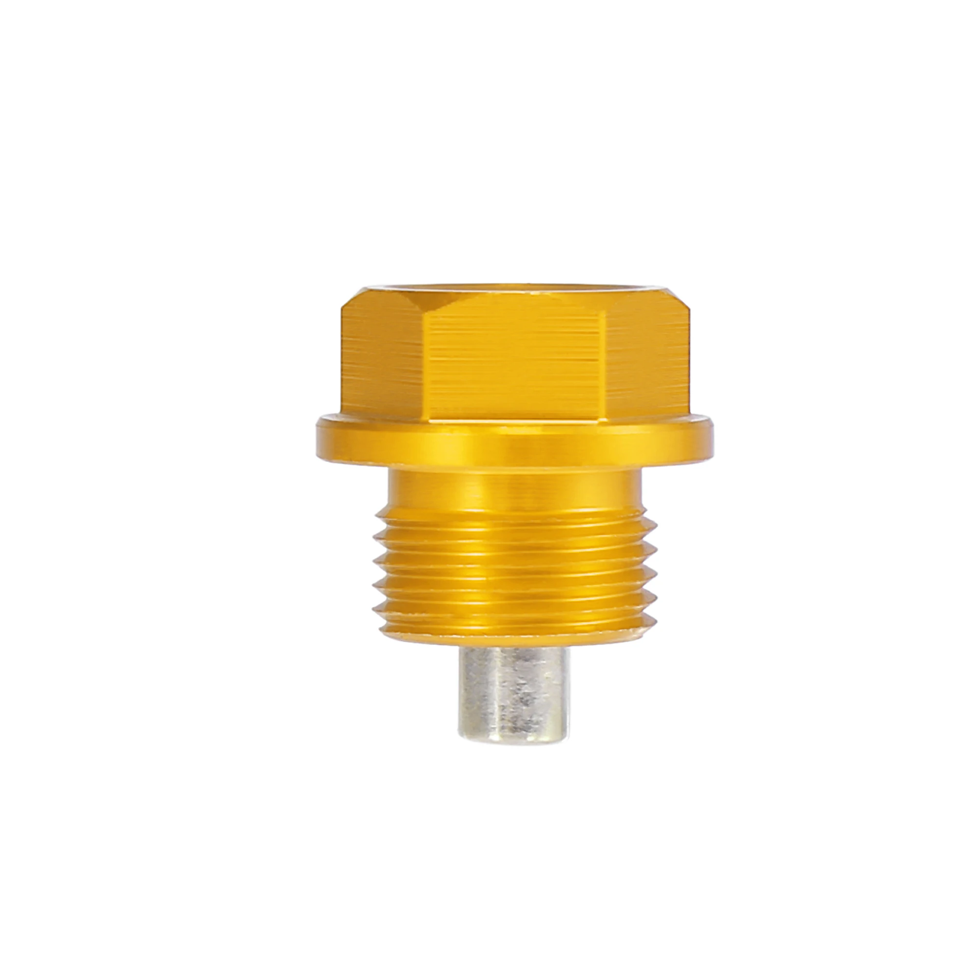 1 Set M18 x 1.5 M24 x 1.5 Magnetic Oil Drain Plug Sump Drain Nut Oil Bolt Screw with Gasket Gold Tone Universal oil drain plug
