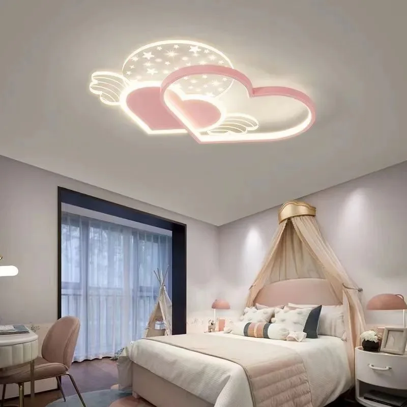 

Blue Red Warm Love Ceiling Lamps Remote Control Led Light for Bedroom Kitchen Living Room Nursery Home Decor Fixtures