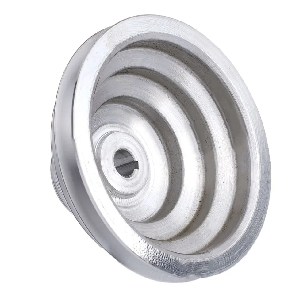 1pcs Pagoda Pulley Wheel Aluminum Transmission Wheel For Benchtop Drill Press Z4116 Size 14mm 18mm 21mm For V-shaped Pulley