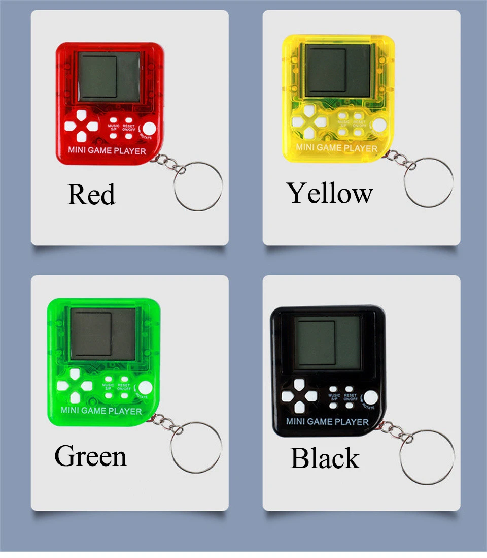4 Pcs Animaux de Compagnie Électroniques Virtuels Numériques Rétro des Années 90 Jeux Portatifs Porte-Clés Cadeau pour Enfants Adultes