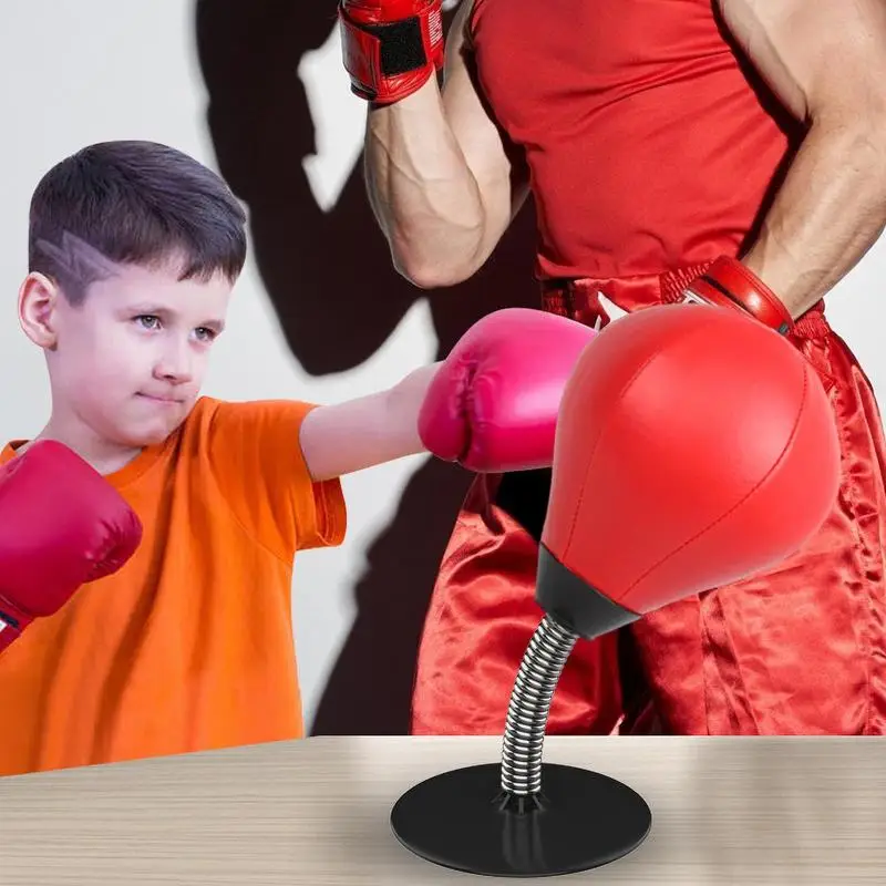Tabletop Punching Bag With Suction Cup & Stand Boxing Speed Ball Boxing Equipment For Adults Children Funpunch Rage Bag