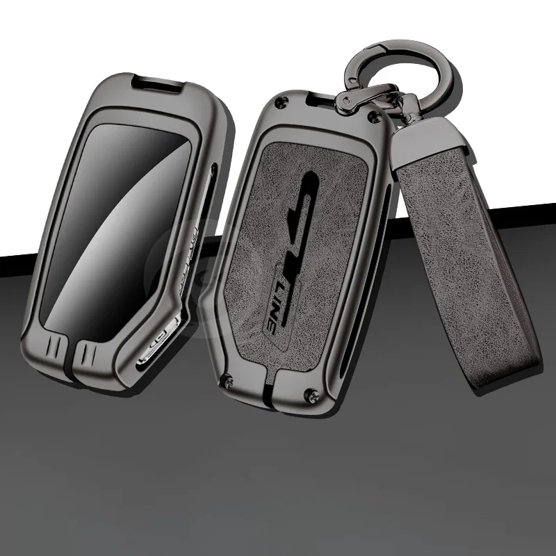 

Car Remote Control Key Cover Case Holder Shell Fob Protector for Kia GT Custom Logo Keychain Buckle Accessories Car-Styling