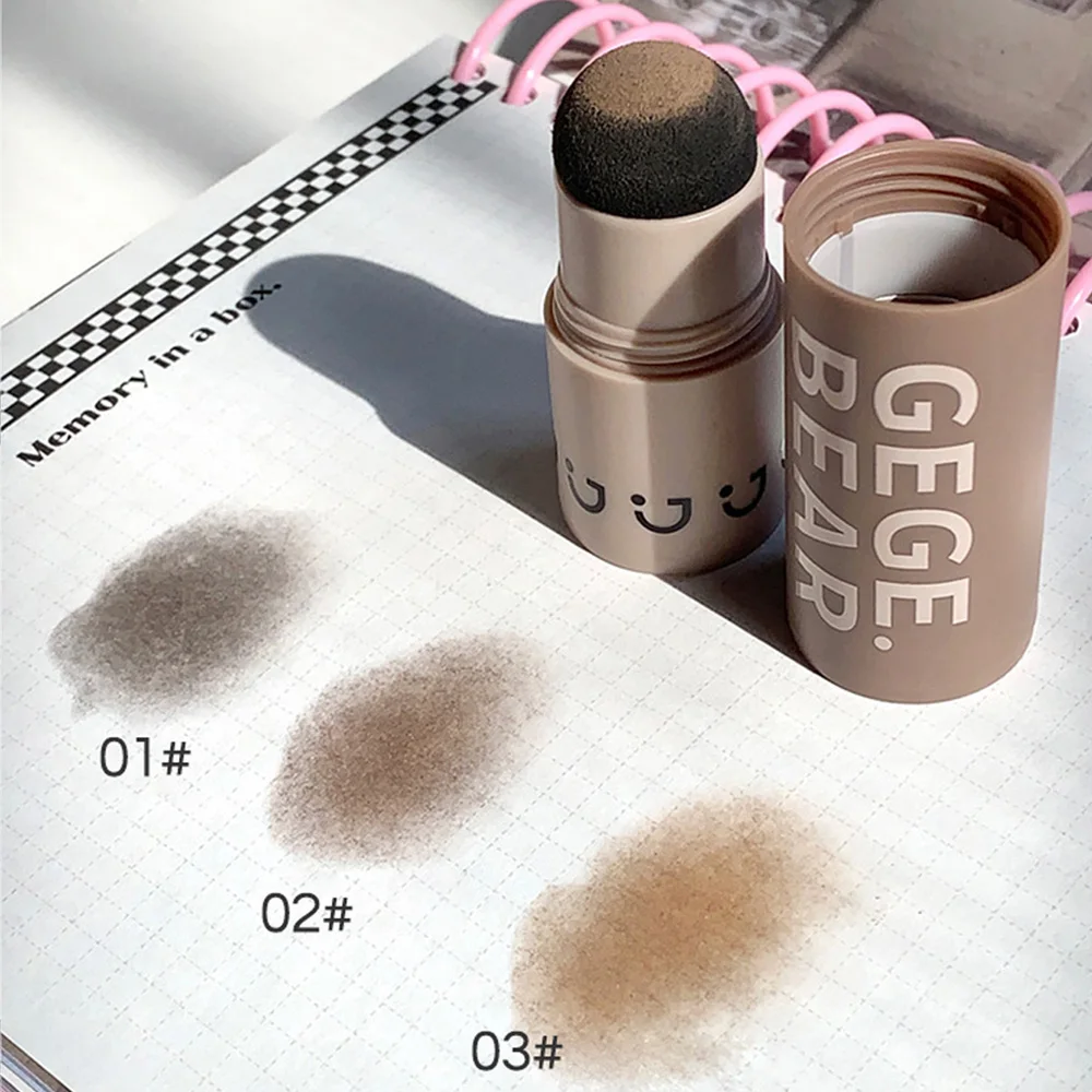 Gege Bear Waterproof Hair Shadow Powder Women Men Hair Concealer Natural Cove Hairline Shadow Stick